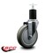 Service Caster 5'' Gray Poly Wheel Swivel 1-3/4'' Expanding Stem Caster SCC-EX20S514-PPUB-134 - alternate 4